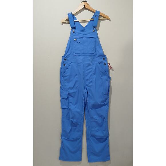 DULUTH TRADING Heirloom Gardening Bib Overalls Small 29 Blue NWT Ripstop - Picture 2 of 15